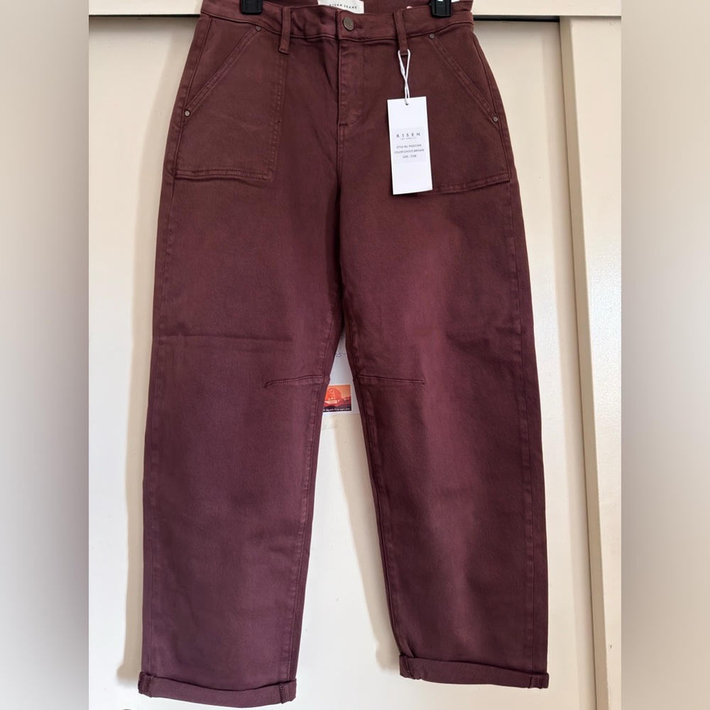 YMC Women's Burgundy Cargo Pants
